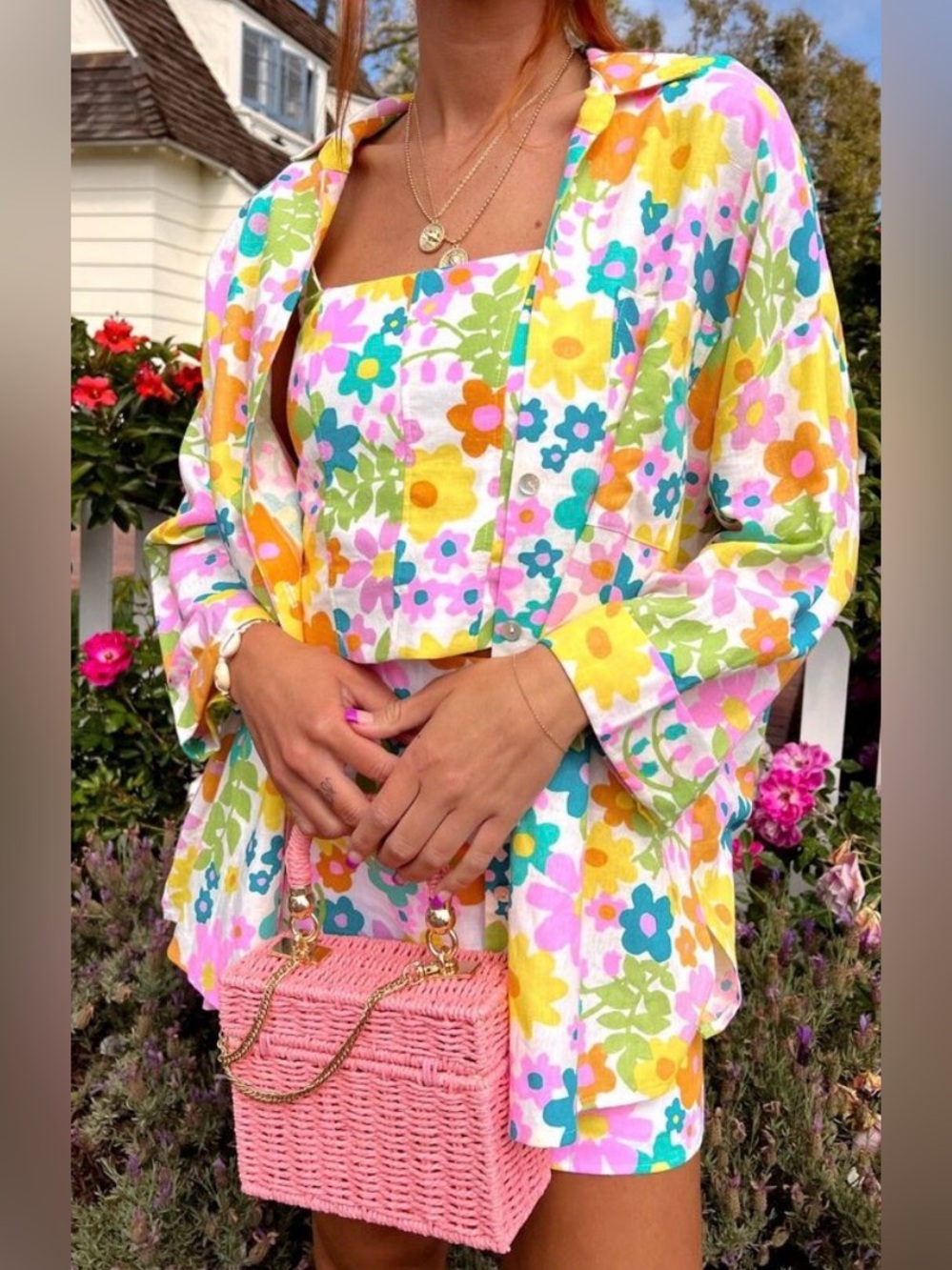 Brand New Show Me Your Mumu Floral Weekday Button Up Top
